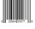 Barcode Image for UPC code 022624000778