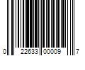 Barcode Image for UPC code 022633000097