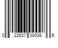 Barcode Image for UPC code 022637000086