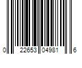 Barcode Image for UPC code 022653049816