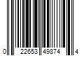 Barcode Image for UPC code 022653498744