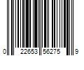 Barcode Image for UPC code 022653562759