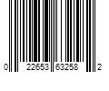 Barcode Image for UPC code 022653632582. Product Name: Isotoner Womens Slip-On Slippers, 7-8, White