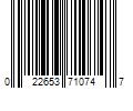 Barcode Image for UPC code 022653710747