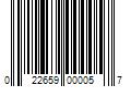 Barcode Image for UPC code 022659000057