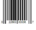 Barcode Image for UPC code 022663000067