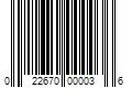 Barcode Image for UPC code 022670000036