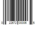 Barcode Image for UPC code 022672000065