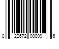 Barcode Image for UPC code 022672000096