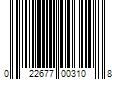 Barcode Image for UPC code 022677003108