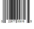 Barcode Image for UPC code 022677008165