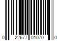 Barcode Image for UPC code 022677010700