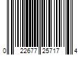 Barcode Image for UPC code 022677257174