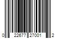 Barcode Image for UPC code 022677270012