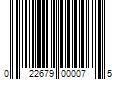 Barcode Image for UPC code 022679000075