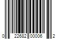 Barcode Image for UPC code 022682000062