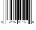 Barcode Image for UPC code 022697007858