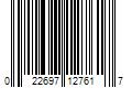 Barcode Image for UPC code 022697127617