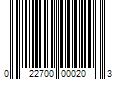 Barcode Image for UPC code 022700000203