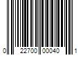 Barcode Image for UPC code 022700000401