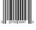 Barcode Image for UPC code 022700000470