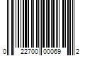 Barcode Image for UPC code 022700000692