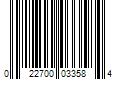 Barcode Image for UPC code 022700033584