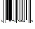 Barcode Image for UPC code 022700062645