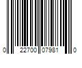 Barcode Image for UPC code 022700079810