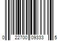 Barcode Image for UPC code 022700093335