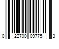 Barcode Image for UPC code 022700097753