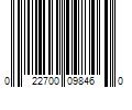 Barcode Image for UPC code 022700098460