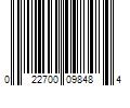 Barcode Image for UPC code 022700098484