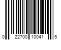 Barcode Image for UPC code 022700100415