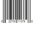 Barcode Image for UPC code 022700113798