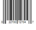 Barcode Image for UPC code 022700127047