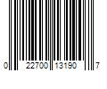 Barcode Image for UPC code 022700131907