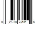 Barcode Image for UPC code 022700251018