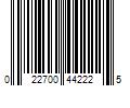 Barcode Image for UPC code 022700442225