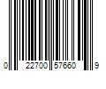 Barcode Image for UPC code 022700576609