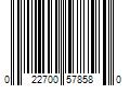 Barcode Image for UPC code 022700578580