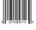 Barcode Image for UPC code 022700581139