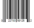 Barcode Image for UPC code 022700581252