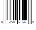 Barcode Image for UPC code 022700581269