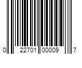 Barcode Image for UPC code 022701000097