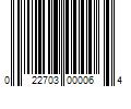 Barcode Image for UPC code 022703000064