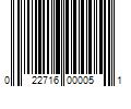 Barcode Image for UPC code 022716000051