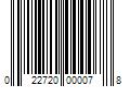 Barcode Image for UPC code 022720000078