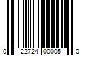 Barcode Image for UPC code 022724000050