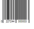 Barcode Image for UPC code 0227244000003